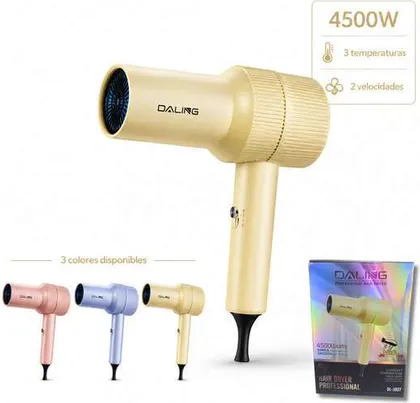 Secador de Pelo 4500W 3 Temperaturas 2 velocidades DALING DL- 3037