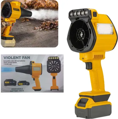 Soplador de Aire Portatil y Reflector 110.000RPM Violent Fan F023