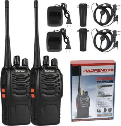 Handy Doble Receptor Baterias Recargables 16 Canales BAOFENG BF888S
