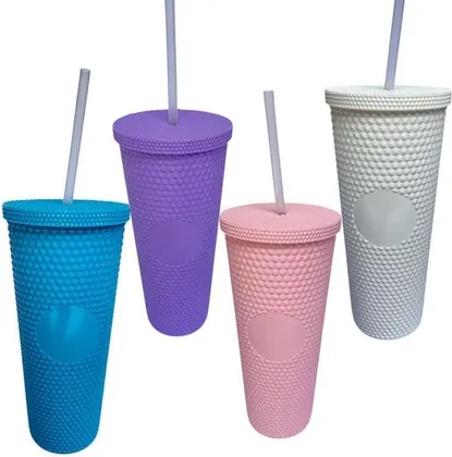 VASO DE PLASTICO CON TAPA VARIOS COLORES G288