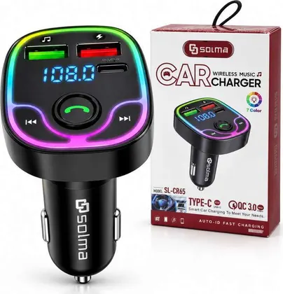 CARGADOR PARA AUTO SOLMA TYPE C SL-CR65