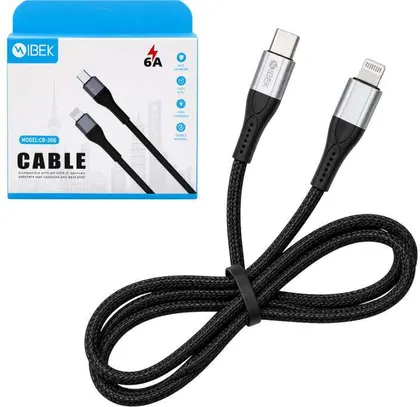 Cable USB-C a Lightning IBEK CB-2608