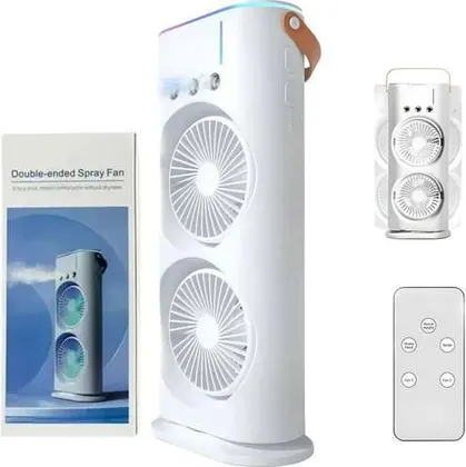 VENTILADOR PORTATIL con SPRAY DOUBLE-ENDED