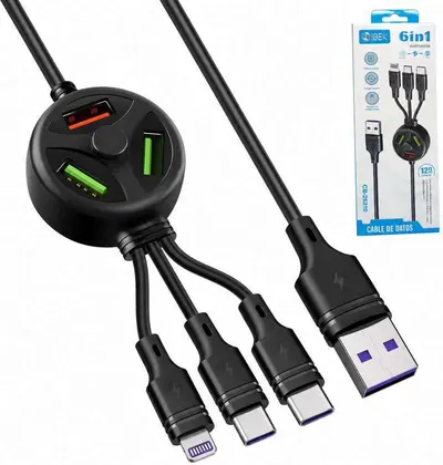 CABLE IBEK 6 en 1 CB-26310