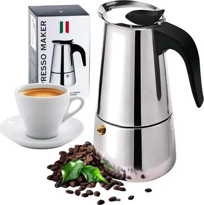 Cafetera Italiana WAFFY Acero Inoxidable Espresso Maker