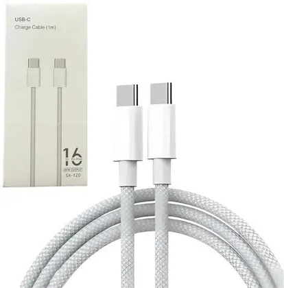 Cable Para Iphone 16 USB-C A USB-C Mallado SX-120