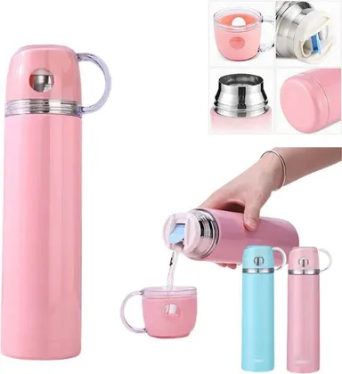 TERMO CON TAZA CUP 500ML HEALTHY LIVING B263+020