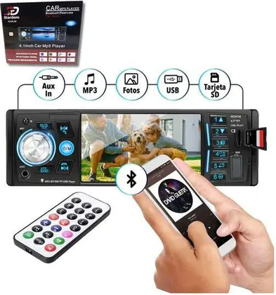 Estereo Para Auto Con Pantalla Fhd Bluetooth Manos ″ Libres Usb 4026UM 4.1