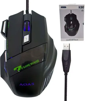 MOUSE GAMER RG AOAS K90 con 7 botones