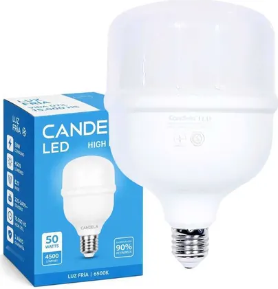 Foco LED Candela 50W 4500 Lumens Luz Fria 7628