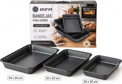 BANDEJAS Para HORNO OSR X3PCS RH-226