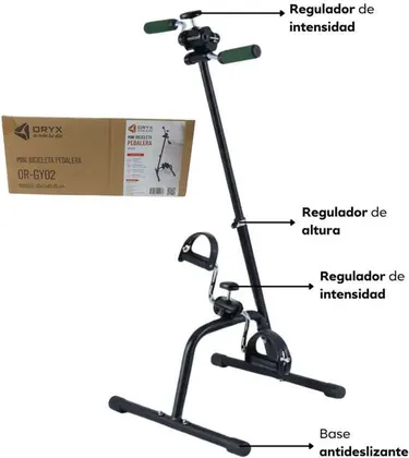Mini Bicicleta Pedalera Ajustable Intensidades ORYX OR-GY02