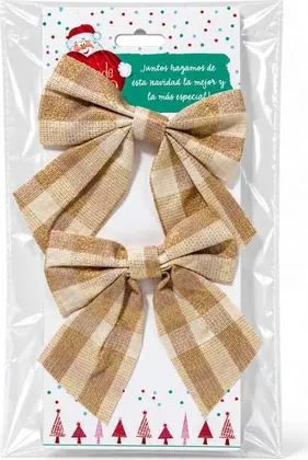 MOÑOS DORADOS 13CM X2 CH25-6389-35