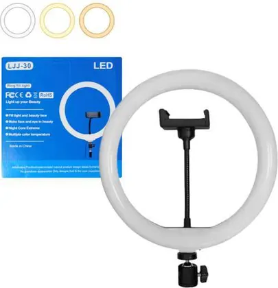 Aro de Luz 12 Pulgadas LJJ30 (Sin Trípode)