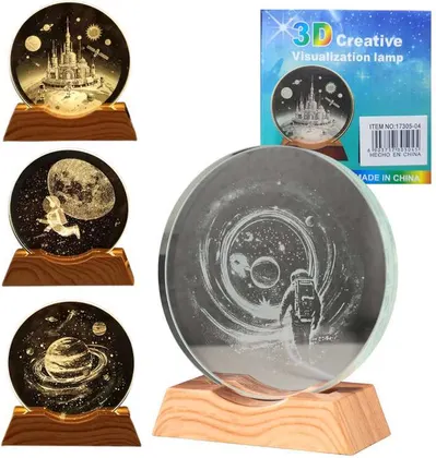 Cristal 3d Circular Plano 10CM distintos Modelos