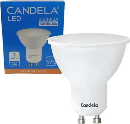 FOCO LED CANDELA 7W CALIDA Dicroica 7589
