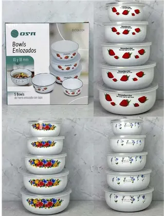 SET DE BOWLS ENLOZADOS EKT0650A