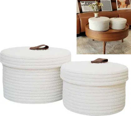 Organizador Panera Con tapa BLANCA x2 HOG0699