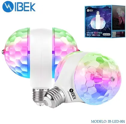 Foco LED Doble Giratorio Party IBEK IB-LED-001