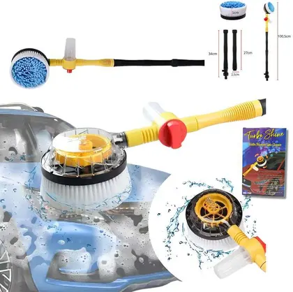 Cepillo Limpiador De auto 3 en 1 Cepillo Giratorio TURBO SHINE BD-705