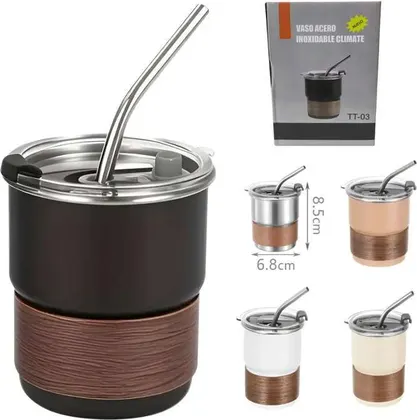 VASO DE ACERO INOXIDABLE/MATE TT-03 300ML