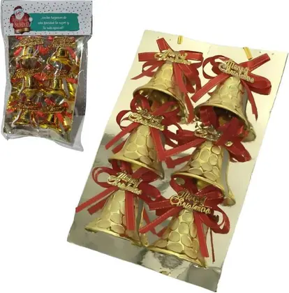 SET X6 CAMPANITAS DORADAS CH-25-6389-21