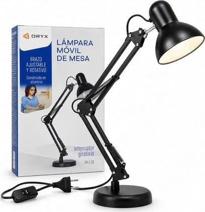 LAMPARA MOVIL DE MESA ORYX OR-L02