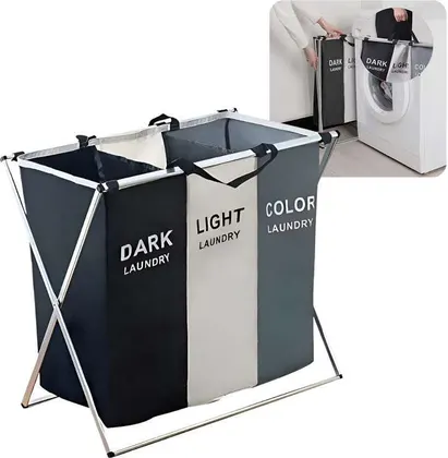 Cesta Organizadora Para Ropa Blanca, Negra y de Colores Z-08