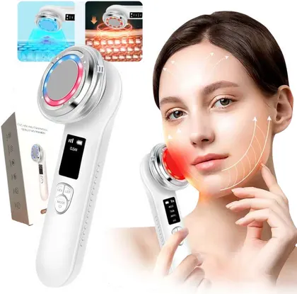Masajeador Facial Reafirmante Anti edad EMS Frio Calor Photon D828