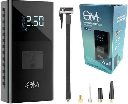 Compresor Inflador Portatil Inalambrico Multifuncional 4 En 1 OM-058