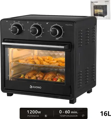 HORNO AIR FRYER SUONO 16LT HOG0833