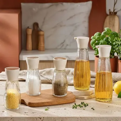 SET ESPECIERO Y ACEITERO X5 PCS EUROPEAN STYLE SEASONING