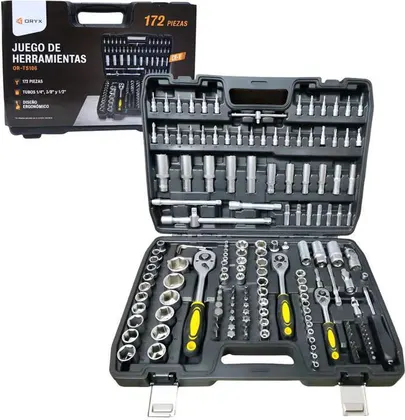 Set de Herramientas y Juego de Llave x172PCS ORYX OR- TS106