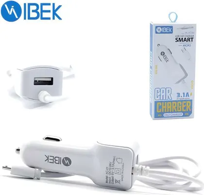 Cargador de Auto Tipo C IBEK 3.1A IK-AC05