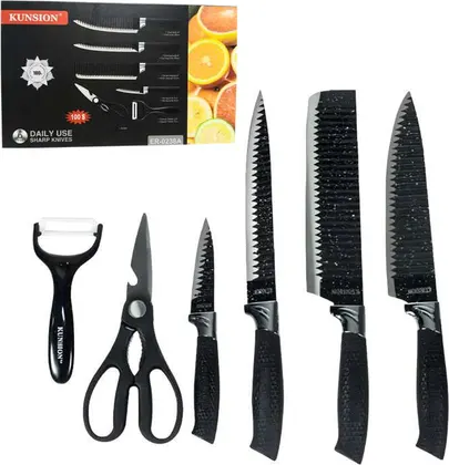 SET DE CUCHILLOS X6PCS KUNSION ER-0238A