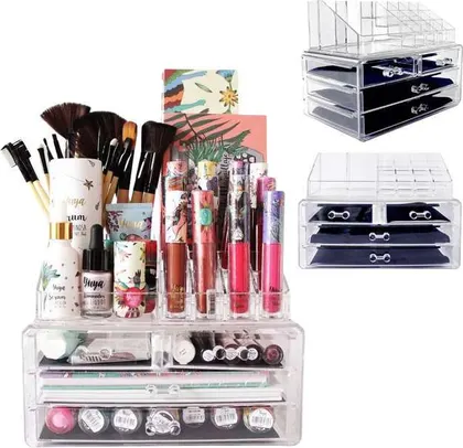 Organizador Acrílico de Cosmeticos Joyero Alhajero JN-806