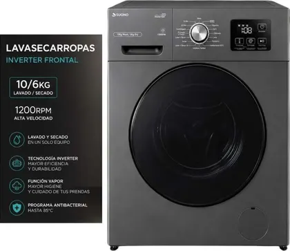 LAVARROPAS y SECCARROPAS SUONO 10kg de lavado y 6KG de secado 1200RPM