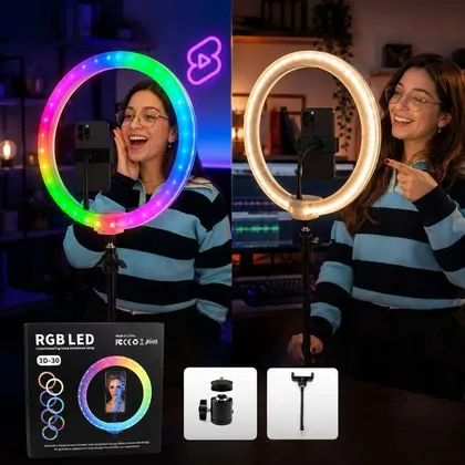 ARO DE LUZ RGB LED LUCES ″ AMBOS LADOS 3D-30 12