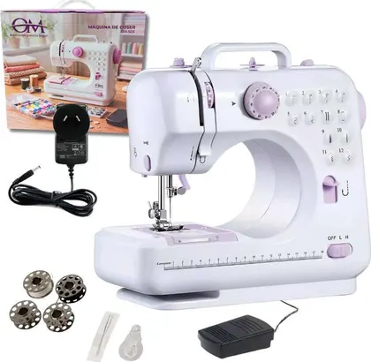 Maquina De Coser 12 Punta Mti Sm-505 Multifuncion Con Pedal