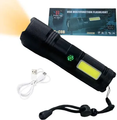 Linterna Táctica Con Luz COB en Estuche Potente BL-C30C
