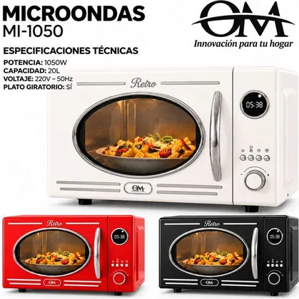 MICROONDAS DIGITAL RETRO OM MI-1050