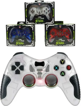 Joystick para PC con Vibración Cable USB L3000 GAME PAD SIRIUS