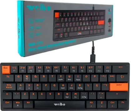 Teclado Mecanico 60% Gaming WEIBO WB-777