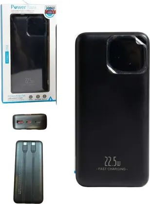Power Bank 20000Mah 22.5W Fast Charging POWER BOX PB-225