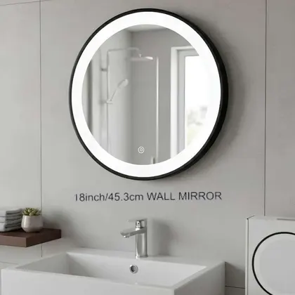 ESPEJO CIRCULAR CON LUZ ″ Touch 18 /45.3cm OR-EDU1130