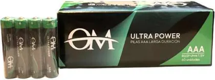 Caja de Pilas OM AAA X60 pilas
