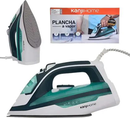 Plancha a Vapor 2200W Base Ceramica KANJI PL2403