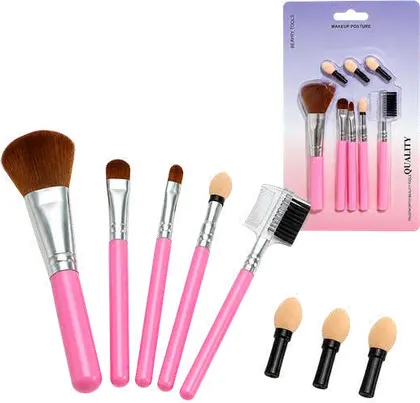 BROCHAS DE MAQUILLAJE X8PCS EN BLISTER BT3527