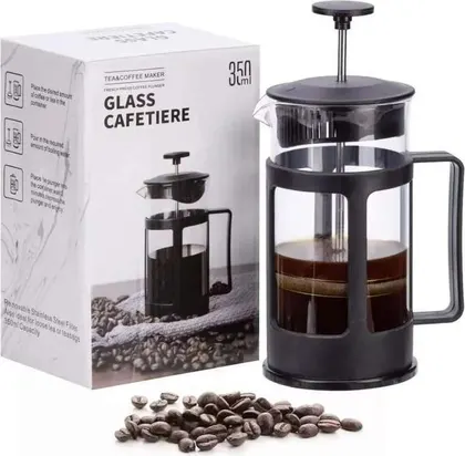 Cafetera Prensa Francesa Acero Inoxidable Vidrio 350ml – 7409-01