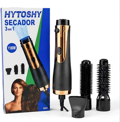 Cepillo Secador 3 En 1 Peinador Voluminizador Multifunción HYTOSHY 3EN1 5261